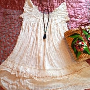 Mexican gauze tourist dress XL